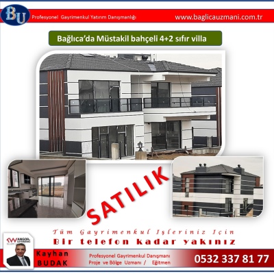 Baglıca'da müstakil,  bahçeli, y.ısıtma, 4+2 sıfır villa 