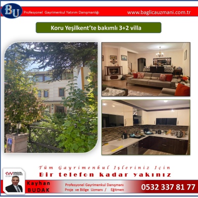 Çayyolu Koru mah. 3+2 komple yenilenmiş bakımlı villa
